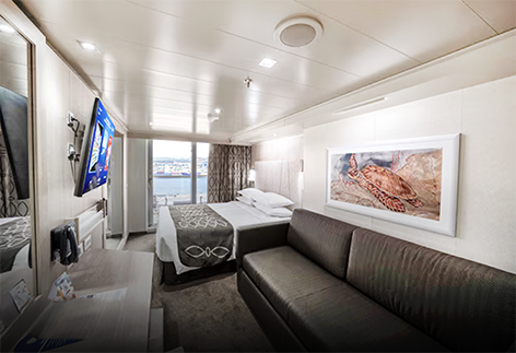 LR_MSC_SEASCAPE_DELUXE BALCONY Mini-Suite Cabin - Alaskan Cruise Ship