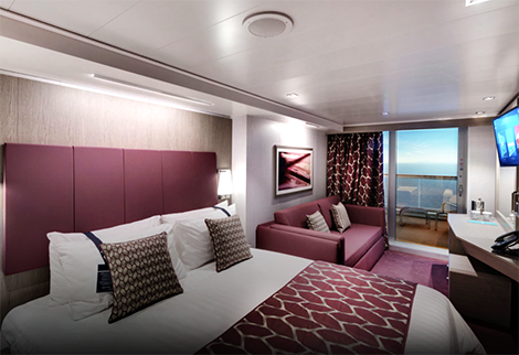 LR_MSC_SEASCAPE_DELUXE BALCONY AUREA Deluxe Balcony Aurea - Cruise Cabin Room